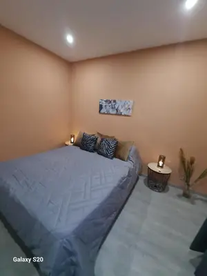 a bedroom with a large bed in a room at Liege in Seraing