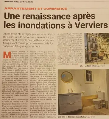 a article in a magazine with a bathroom in a newspaper at La Tour by WelcHome in Verviers