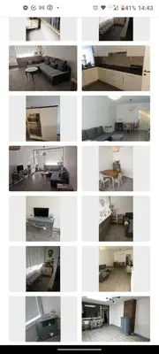 a collage of photos of a living room at Vintage house ViVa in Leopoldsburg