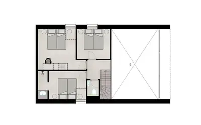 a floor plan of a house at Lodge - 4 personen - Woodz Lodges in Heusden - Zolder