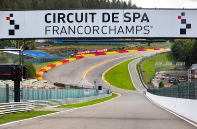 a race track with a sign that reads circuit de spa frameworks at LifeinLiege in Liège