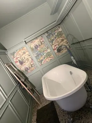 a bathroom with a toilet and a sink at Chez Léopold in Verviers