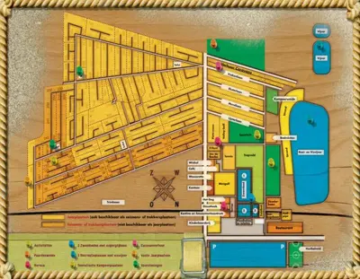 a picture of a floor plan of a resort at Familiepark Goolderheide in Bocholt