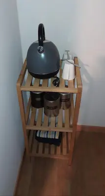 a tea pot sitting on a wooden shelf at Wonderwall in Houthalen-Helchteren