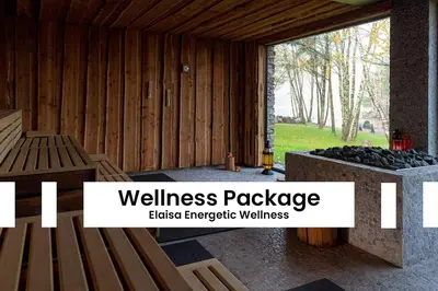 a view of a wellness package in a wooden house at BnB Pastel -B&B Breakfast Included- in Dilsen-Stokkem