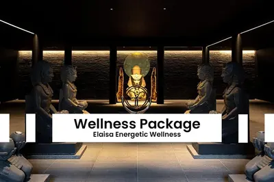 a group of statues in a museum with the words wellness package at BnB Pastel -B&B Breakfast Included- in Dilsen-Stokkem