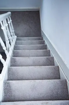 a set of stairs in a building at Belle chambre sur liège in Liège